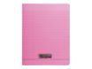 Calligraphe 8000 - Cahier polypro 17 x 22 cm - 48 pages - grands carreaux (seyès) - rose