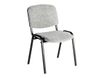 Chaise COIGNY ECO - pieds noirs - gris