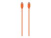 JAYM POP Collection - Câble USB-C vers  USB-C - 1.5 m - orange