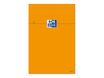 Oxford - Bloc notes - A4 - 160 pages - grands carreaux - 80G - orange