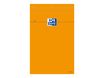 Oxford - Bloc notes - A4 + - 160 pages - ligné - 80G - perforé - orange
