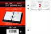 Lecas - Bloc de bureau - date à droite - 8,5 x 11,5 cm