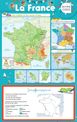 Poster Éducatif Géographie de la France (43x69cm) - Carte Effaçable - idéal de la maternelle au CE2