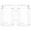 Recharge d'agenda de bureau Perpétuel Caisse - 1 jour par page - 16 x 24 cm - feuillets mobiles 2 trous - Exacompta
