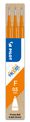 Pilot Frixion Ball - 3 Recharges pour rollers effaçables - 0,5 mm - orange