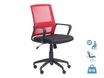 Fauteuil de bureau LIBERTY 01 - accoudoirs fixes - sans appui-tête - noir et rouge