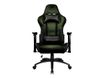 Fauteuil gamer ARMOR ONE - accoudoirs réglables - appui-tête intégré - noir et vert