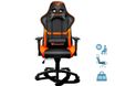 Fauteuil gamer ARMOR - accoudoirs réglables - Noir et orange