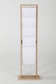 INOVSHOP - Présentoir de journaux de sol - 1 x 5 compartiments A4 - bois naturel