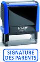Trodat - Tampon prêt à l'emploi "Signature des parents"