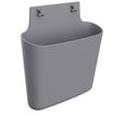 Corbeille murale XL - H 38,5 x L 40 x P 11,5 cm - anthracite