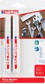 Edding 750 paint - Pack de 2 marqueurs peinture - blanc