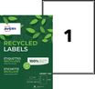 Avery QuickPEEL Recycled Labels LR7167 - Adhésif permanent - blanc naturel - 199.6 x 289.1 mm 100 étiquette(s) (100 feuille(s) x 1 étiquettes adresses