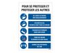 Pickup - Panneau polystyrène - Se protéger et protéger les autres - 33 x 23 cm