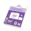 La Couronne - 50 Enveloppes précasées C6 114 x 162 mm - 80 gr - sans fenêtre - blanc -  bande auto-adhésive
