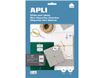 Apli Agipa - 440 Étiquettes adhésives blanches multi-usages - 48,5 x 25,4 mm - coins droits - réf 12925
