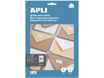 Apli Agipa - 650 Étiquettes adhésives blanches multi-usages - 38 x 21,2 mm - coins droits - réf 12926