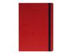Legami My Notebook - Carnet de notes à élastique - 17 x 24 cm - ligné - rouge