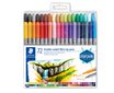 STAEDTLER - 72 Feutres de coloriage - double pointe fine et large