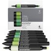 ProMarker - 6 Marqueurs double pointe - tons verts