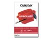 Canson Graduate - Bloc dessin huile et acrylique - 20 feuilles - A4 - 290 gr