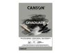 Canson Graduate Mix Media - Bloc dessin - 30 feuilles - A3 - 220 gr - gris