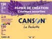 Canson Création - Pochette papier à dessin - 12 feuilles - 24 x 32 cm - 150 gr - couleurs assorties