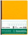 Exacompta - Piqûre comptable - 8 colonnes par page - 32 x 25 cm - 80 pages - jaune