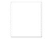 Exacompta - Papier listing blanc - 1000 feuilles 240 mm x 11" - bandes Caroll détachables - microperforations 4 côtés