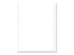 Exacompta - Papier listing blanc - 1000 feuilles 240 mm x 12" - bandes Caroll détachables - microperforations 4 côtés - 2 plis