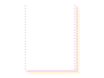 Exacompta - Papier listing blanc/rose/jaune - 1000 feuilles 240 mm x 12" - bandes Caroll détachables - 3 plis
