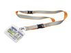 Durable - Lacet textile pour badge - système anti-étranglement - orange