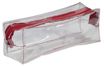 Estuche rectangular School transparente "Especial Examen" - 1 compartimento - rojo - Carpentras
