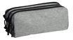 Trousse rectangulaire School 3 compartiments - gris - Carpentras