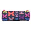 Trousse ronde Phileas Papillons - 1 compartiment - violet - Bagtrotter