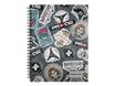 PRO-DG Stickers - Cahier A4 - petits carreaux - Karactermania