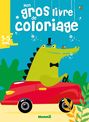 Mon gros livre de coloriage - Croco voiture