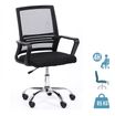 Fauteuil de bureau SQEEZY - accoudoirs fixes - noir