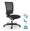 Fauteuil de bureau KILIMA - accoudoirs en option* - noir