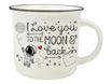 Legami Take A Break - Tasse porcelaine - Je t'aime jusque la lune - 350 ml