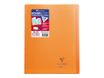 Clairefontaine Koverbook - Cahier polypro 24 x 32 cm - 48 pages - grands carreaux (Seyes) - orange