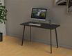 Bureau home office HOPM - 114 x 60 cm - pied noir et plateau noir
