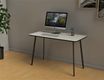 Bureau home office HOPM - 114 x 60 cm - pied noir et plateau blanc