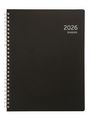 Agenda à spirale Polyprop Timing - 1 semaine par page - 17 x 22 cm - noir - Brepols