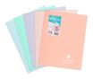 Clairefontaine Koverbook Blush - Cahier polypro 24 x 32 cm - 48 pages - grands carreaux (Seyes) - disponible dans différentes couleurs pastels