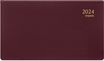 Agenda Omniplan Seta - 1 semaine par page - 16 x 9 cm - bordeaux - Brepols