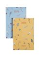 Agenda de poche Blossom - 1 semaine sur 2 pages - 10 x 15 cm - différents modèles disponibles - Brepols