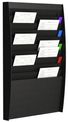 Présentoir mural - 20 cases verticales pour document format A4 - noir