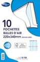 La Couronne - 10 Pochettes bulles - 220 x 340 mm - bande auto-adhésive