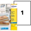 Avery - étiquettes d'adresses transparentes - 25 étiquette(s) - A4
